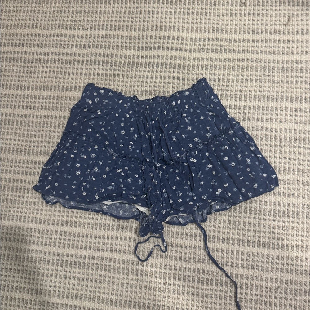 GAB &CATE RUFFLE SKIRT NAVY